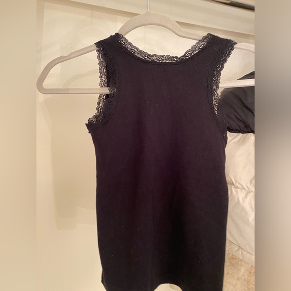 COPY - Brandy Melville strawberry fields tank top black lace - Picture 3 of 5